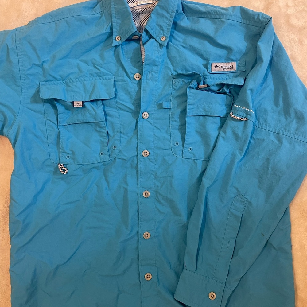 Columbia Blue Long Sleeve Shirt